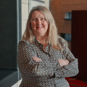 A headshot of Helen Milner OBE, group CEO of Good Things Foundation.